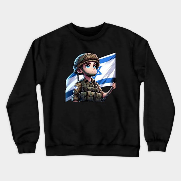 Israeli Soldier Crewneck Sweatshirt by Jaffe World